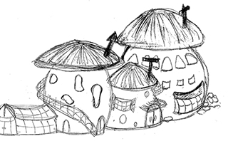 キノコの家